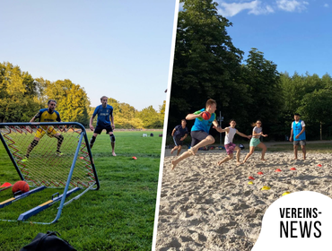 Tchoukball Training im Freien Saisonauftakt